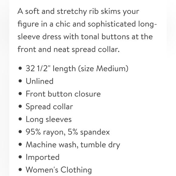 Fourteenth Place NWT Jade Green Ribbed Knit Collared Long Sleeve Button Dress M - Picture 9 of 11